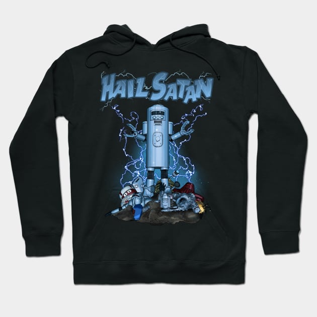 Hail Satan Hoodie by SimonBreeze